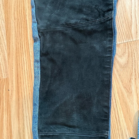 1980s Seruchi Suede Chaps-Style Jeans - Picture 12 of 13